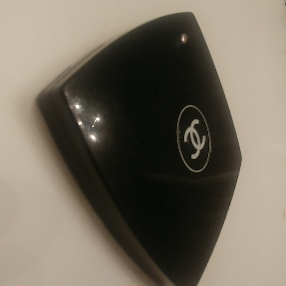 Chanel Compact Cosmetic Beauty Duo Mirror - Black